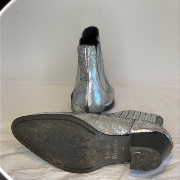 Duo Boots Metallic Chelsea Boots - Gianni style - Picture 5 of 8